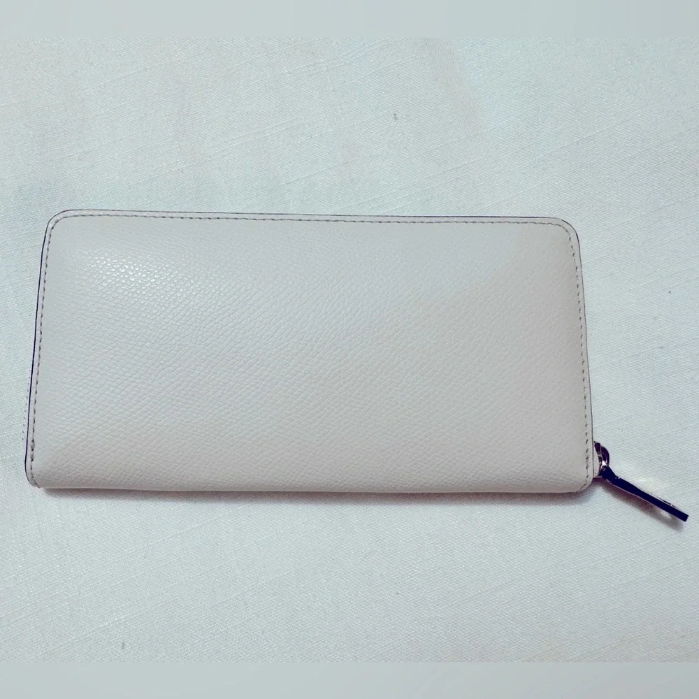 NWT COACH | Accordion Zip Bicolor Crossgrain Leather F52756 Wallett - Picture 2 of 7